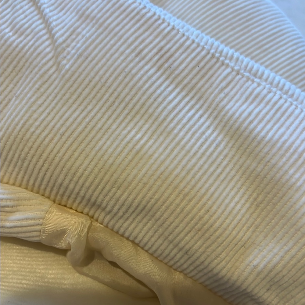 White Puffer Jacket XS Corduroy thickly lined - Picture 11 of 13